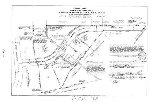 Click to see Parcel Map Book 3, pg. 162 (1972) of Nevada County Recorders Parcel Maps Book 3