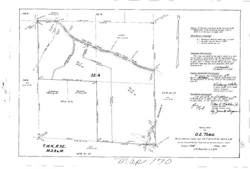 Click to see Parcel Map Book 3, pg. 170 (1972) of Nevada County Recorders Parcel Maps Book 3