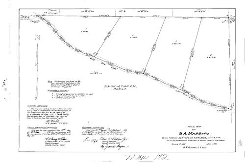 Click to see Parcel Map Book 3, pg. 172 (1972) of Nevada County Recorders Parcel Maps Book 3