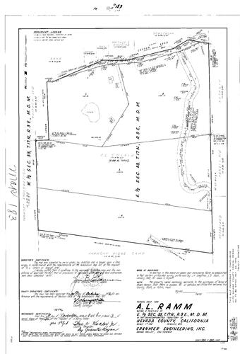 Click to see Parcel Map Book 3, pg. 183 (1972) of Nevada County Recorders Parcel Maps Book 3