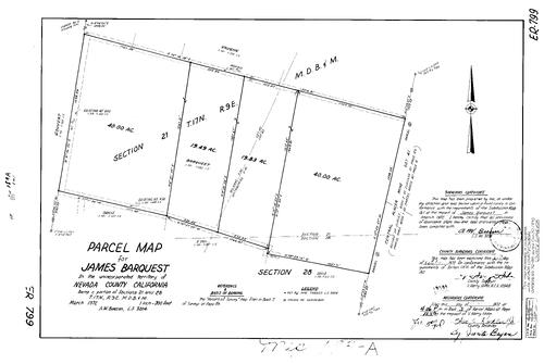 Click to see Parcel Map Book 3, pg. 183-A (1972) of Nevada County Recorders Parcel Maps Book 3