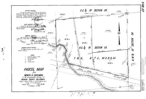 Click to see Parcel Map Book 3, pg. 189 (1972) of Nevada County Recorders Parcel Maps Book 3