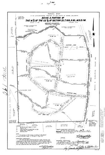 Click to see Parcel Map Book 3, pg. 190 (1972) of Nevada County Recorders Parcel Maps Book 3