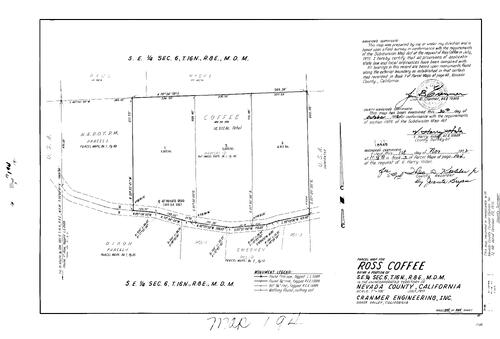 Click to see Parcel Map Book 3, pg. 194 (1972) of Nevada County Recorders Parcel Maps Book 3