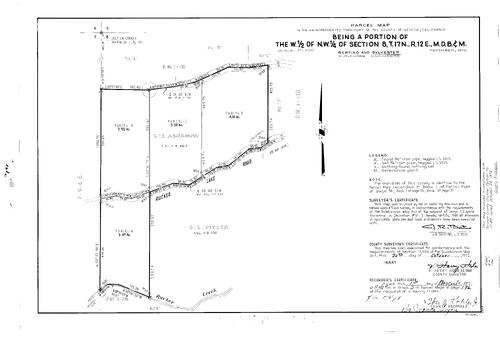 Click to see Parcel Map Book 3, pg. 196 (1972) of Nevada County Recorders Parcel Maps Book 3