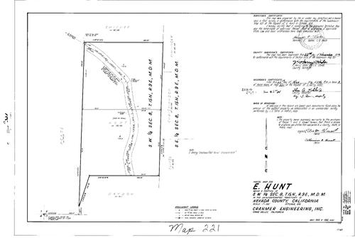 Click to see Parcel Map Book 3, pg. 221 (1972) of Nevada County Recorders Parcel Maps Book 3