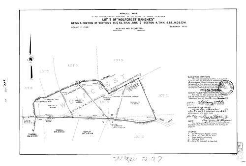 Click to see Parcel Map Book 3, pg. 227 (1972) of Nevada County Recorders Parcel Maps Book 3
