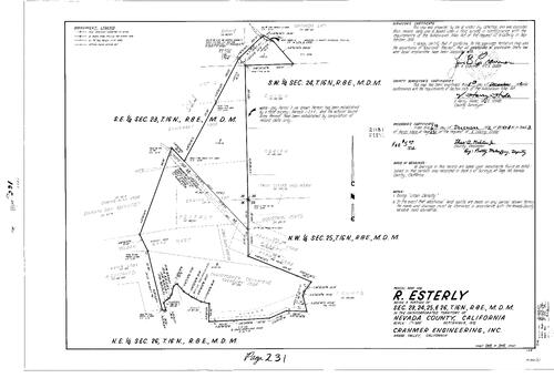 Click to see Parcel Map Book 3, pg. 231 (1972) of Nevada County Recorders Parcel Maps Book 3