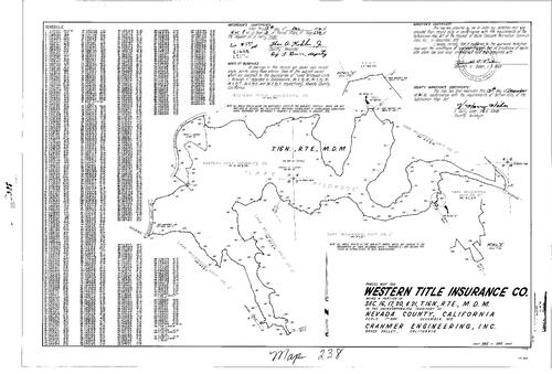 Click to see Parcel Map Book 3, pg. 238 (1972) of Nevada County Recorders Parcel Maps Book 3