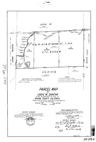 Click to see Parcel Map Book 3, pg. 240 (1972) of Nevada County Recorders Parcel Maps Book 3