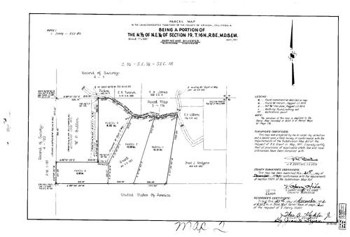 Click to see Parcel Map Book 4, pg. 2 (1972) of Nevada County Recorders Parcel Maps Book 4