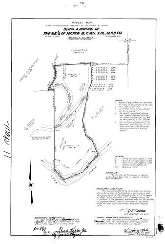 Click to see Parcel Map Book 4, pg.11(1972) of Nevada County Recorders Parcel Maps Book 4