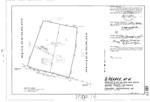Click to see Parcel Map Book 4, pg.14 (1973) of Nevada County Recorders Parcel Maps Book 4