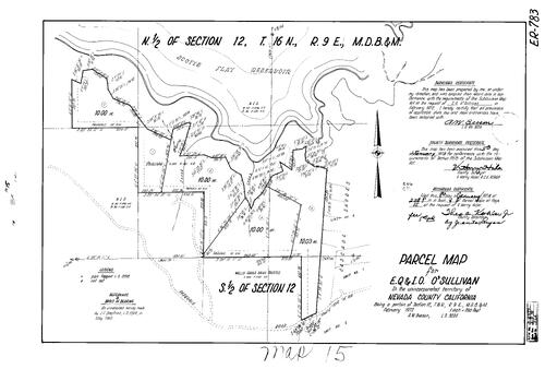 Click to see Parcel Map Book 4, pg.15 (1973) of Nevada County Recorders Parcel Maps Book 4
