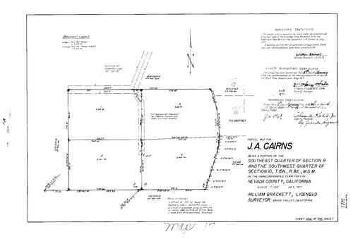 Click to see Parcel Map Book 4, pg.17 (1973) of Nevada County Recorders Parcel Maps Book 4