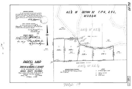 Click to see Parcel Map Book 4, pg.19 (1973) of Nevada County Recorders Parcel Maps Book 4