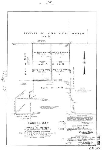 Click to see Parcel Map Book 4, pg. 25 (1973) of Nevada County Recorders Parcel Maps Book 4