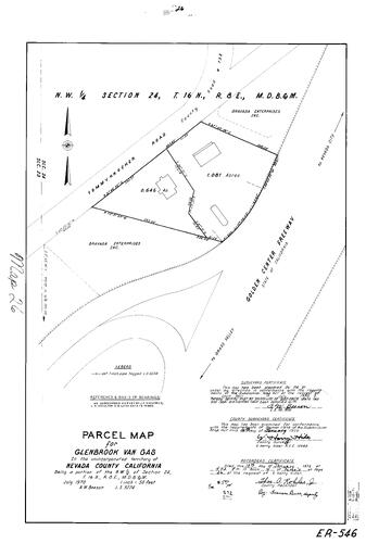 Click to see Parcel Map Book 4, pg. 26 (1973) of Nevada County Recorders Parcel Maps Book 4