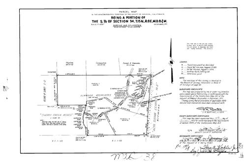 Click to see Parcel Map Book 4, pg. 38 (1973) of Nevada County Recorders Parcel Maps Book 4