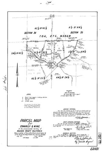 Click to see Parcel Map Book 4, pg. 44 (1973) of Nevada County Recorders Parcel Maps Book 4