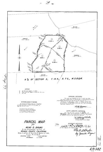 Click to see Parcel Map Book 4, pg. 47 (1973) of Nevada County Recorders Parcel Maps Book 4