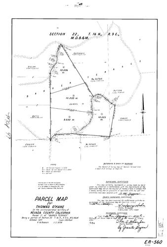 Click to see Parcel Map Book 4, pg. 49 (1973) of Nevada County Recorders Parcel Maps Book 4