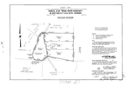 Click to see Parcel Map Book 4, pg. 51 (1973) of Nevada County Recorders Parcel Maps Book 4