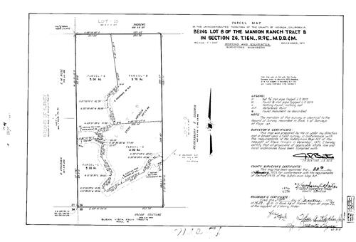 Click to see Parcel Map Book 4, pg. 71 (1973) of Nevada County Recorders Parcel Maps Book 4