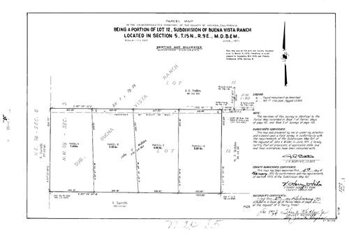 Click to see Parcel Maps Book 4, pg. 85 (1973) of Nevada County Recorders Parcel Maps Book 4
