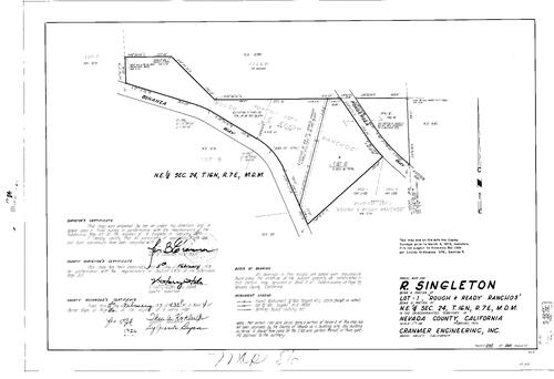 Click to see Parcel Maps Book 4, pg. 86 (1973) of Nevada County Recorders Parcel Maps Book 4