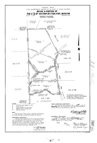 Click to see Parcel Maps Book 4, pg. 88 (1973) of Nevada County Recorders Parcel Maps Book 4