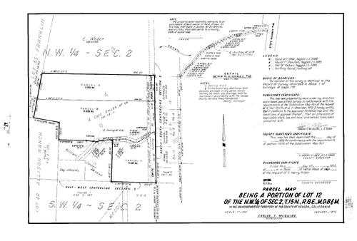 Click to see Parcel Maps Book 4, pg. 89 (1973) of Nevada County Recorders Parcel Maps Book 4