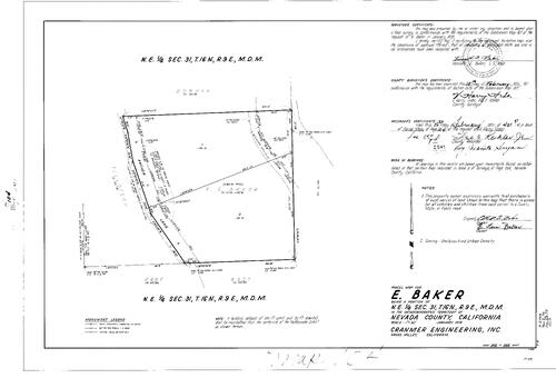 Click to see Parcel Maps Book 4, pg. 104 (1973) of Nevada County Recorders Parcel Maps Book 4