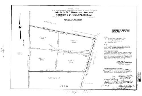 Click to see Parcel Maps Book 4, pg. 114 (1973) of Nevada County Recorders Parcel Maps Book 4