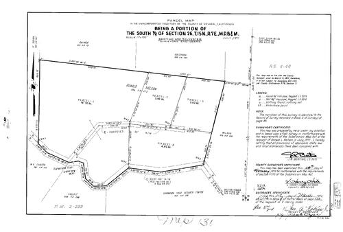 Click to see Parcel Maps Book 4, pg. 130 (1973) of Nevada County Recorders Parcel Maps Book 4