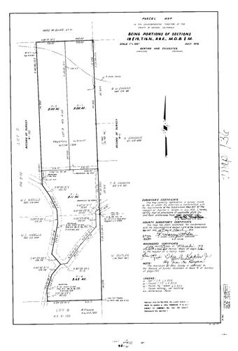 Click to see Parcel Maps Book 4, pg. 136 (1973) of Nevada County Recorders Parcel Maps Book 4
