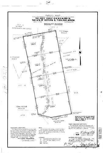 Click to see Parcel Maps Book 4, pg. 141 (1973) of Nevada County Recorders Parcel Maps Book 4