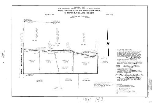 Click to see Parcel Maps Book 4, pg. 142 (1973) of Nevada County Recorders Parcel Maps Book 4