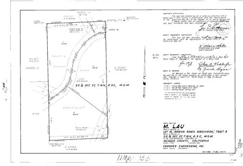 Click to see Parcel Map Book 4, pg. 155 (1973) of Nevada County Recorders Parcel Maps Book 4