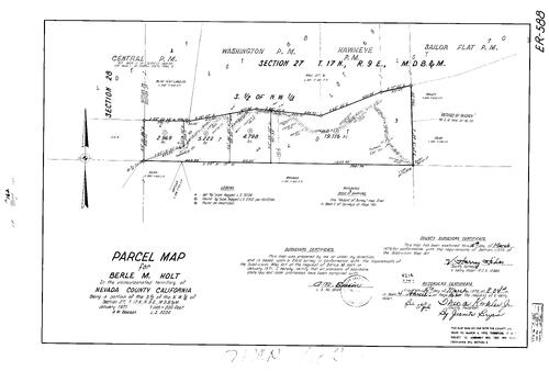 Click to see Parcel Map Book 4, pg. 162 (1973) of Nevada County Recorders Parcel Maps Book 4
