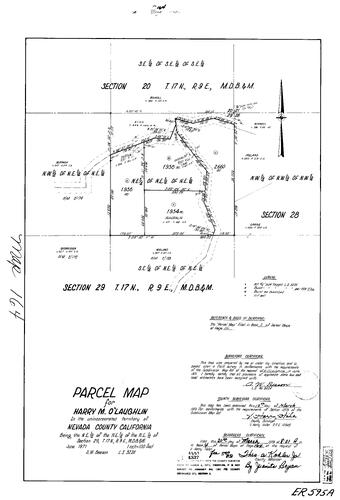 Click to see Parcel Map Book 4, pg. 164 (1973) of Nevada County Recorders Parcel Maps Book 4