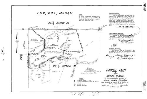 Click to see Parcel Map Book 4, pg. 165 (1973) of Nevada County Recorders Parcel Maps Book 4