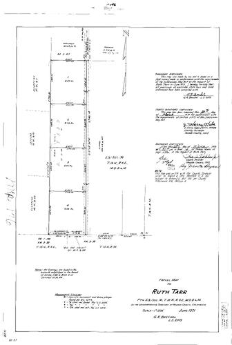 Click to see Parcel Map Book 4, pg. 176 (1973) of Nevada County Recorders Parcel Maps Book 4