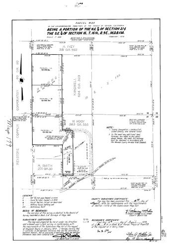 Click to see Parcel Map Book 4, pg. 179 (1973) of Nevada County Recorders Parcel Maps Book 4