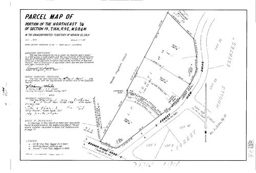 Click to see Parcel Map Book 4, pg. 194(1973) of Nevada County Recorders Parcel Maps Book 4