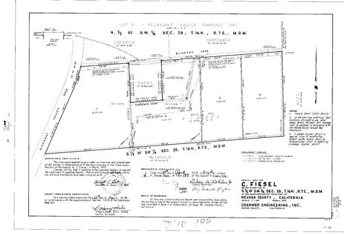 Click to see Parcel Map Book 4, pg. 199 (1973) of Nevada County Recorders Parcel Maps Book 4