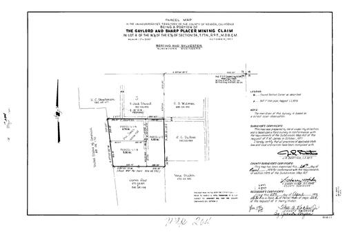 Click to see Parcel Maps Book 4, pg. 204 (1973) of Nevada County Recorders Parcel Maps Book 4