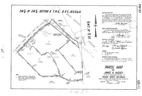 Click to see Parcel Maps Book 4, pg. 218 (1973) of Nevada County Recorders Parcel Maps Book 4