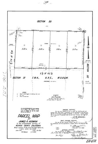 Click to see Parcel Maps Book 4, pg. 228 (1973) of Nevada County Recorders Parcel Maps Book 4