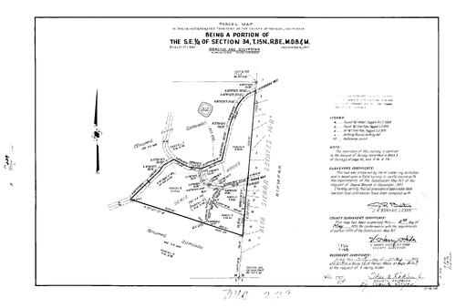 Click to see Parcel Maps Book 4, pg. 229 (1973) of Nevada County Recorders Parcel Maps Book 4